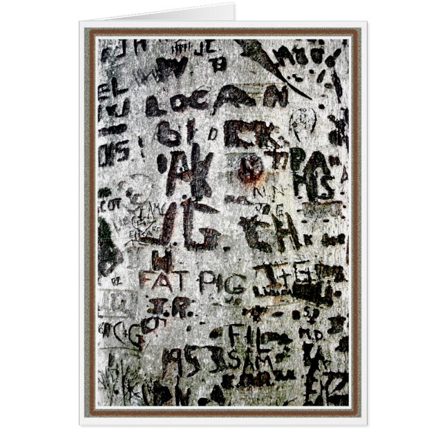 Graffiti Carvings Cards (Front)
