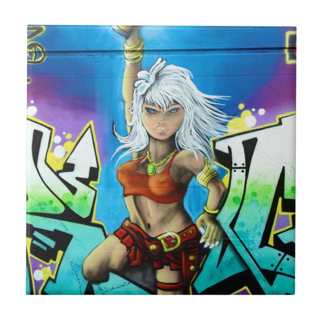 Graffiti Ceramic Tile (Front)