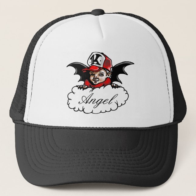 Graffiti Character - Angel - Trucker Hat (Front)