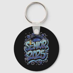 Graffiti Cl Of 2025 Senior 2025 Graduation Back To Keychain