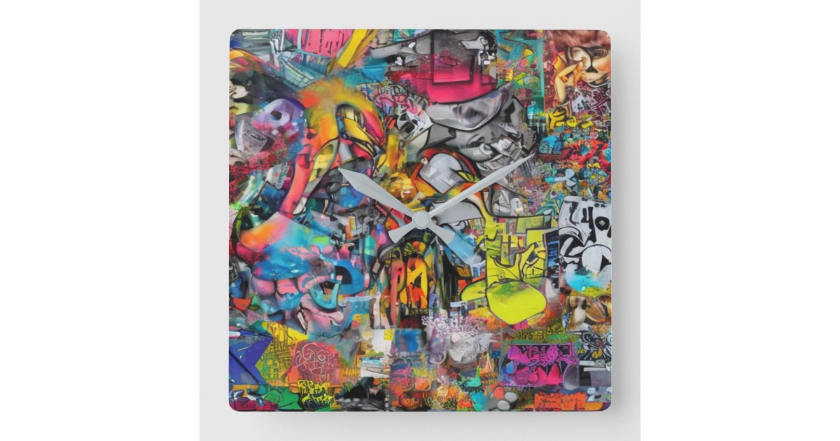 Graffiti Clock | Zazzle