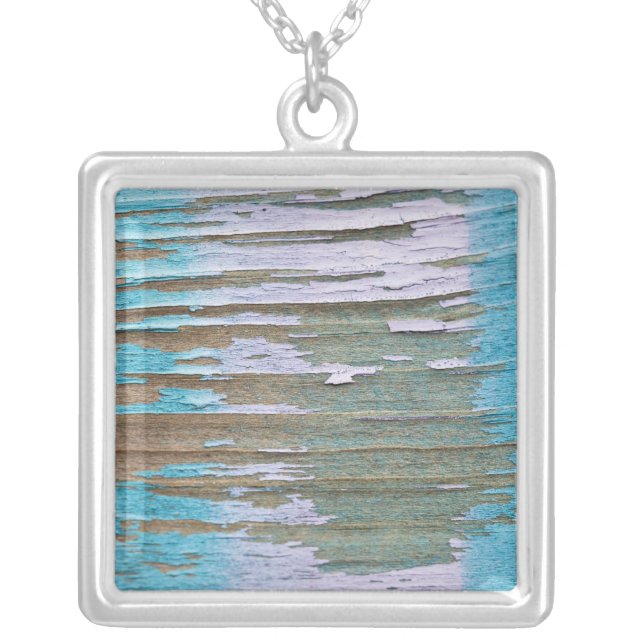 Graffiti close-ups 2 silver plated necklace (Front)