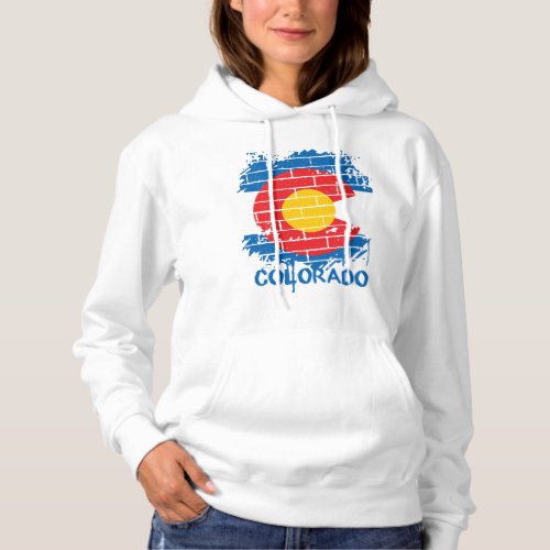 Graffiti Colorado State Flag Hoodie