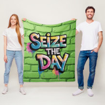 Graffiti Colorful Text Saying Seize The Day