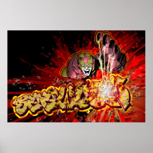 Graffiti, Comic, Superhero Poster