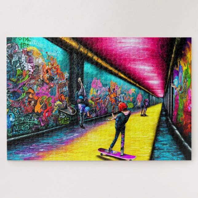 Graffiti Coming to Live Jigsaw Puzzle (Horizontal)