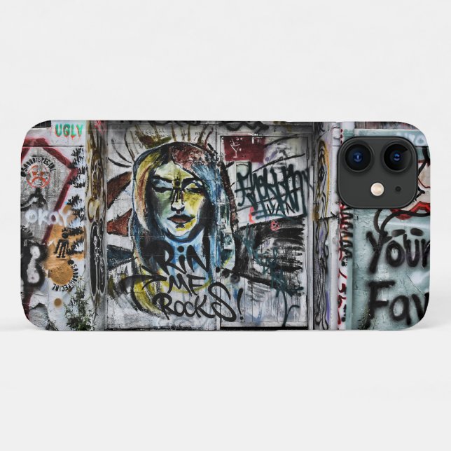 Graffiti Cool Modern Urban Street Art Case-Mate iPhone Case (Back (Horizontal))