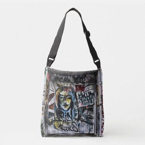 Graffiti Cool Modern Urban Street Art Crossbody Bag