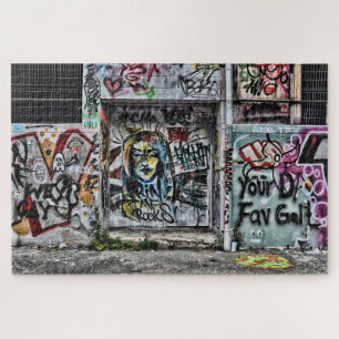 Graffiti Cool Modern Urban Street Grunge Art Jigsaw Puzzle