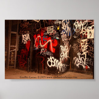 Graffiti Corner Poster
