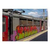 Graffiti Covered Italian Train (Front Horizontal)