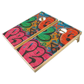Graffiti Covered Urban Wall Unisex Cornhole Set