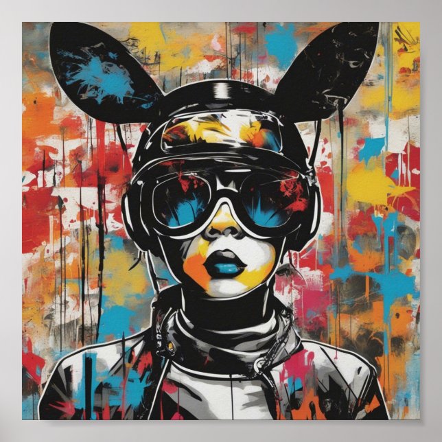 Graffiti Creative Colorful Wall Art Poster (Front)