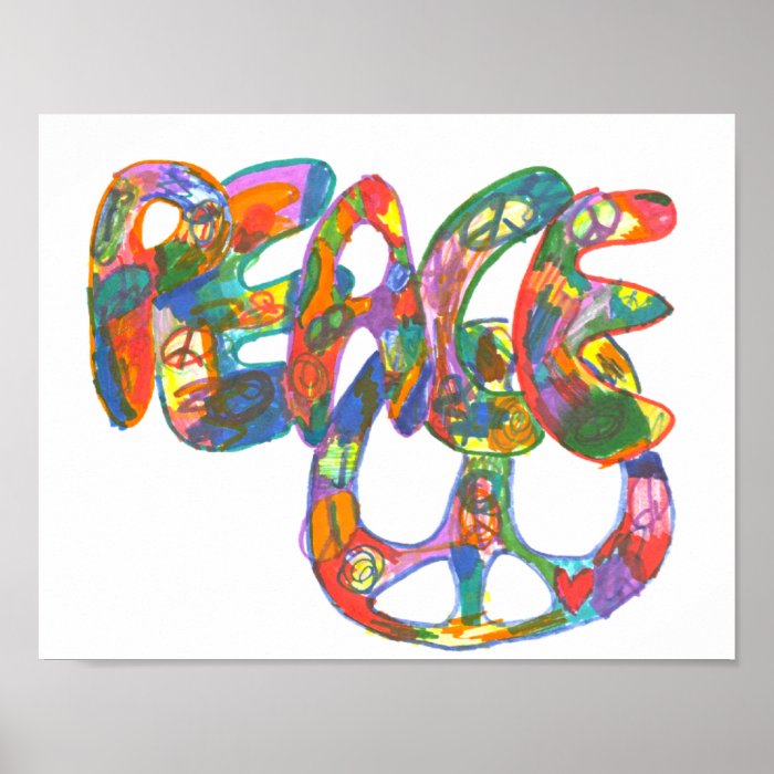 Graffiti Design Peace Poster