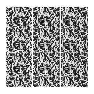 Graffiti design triptych