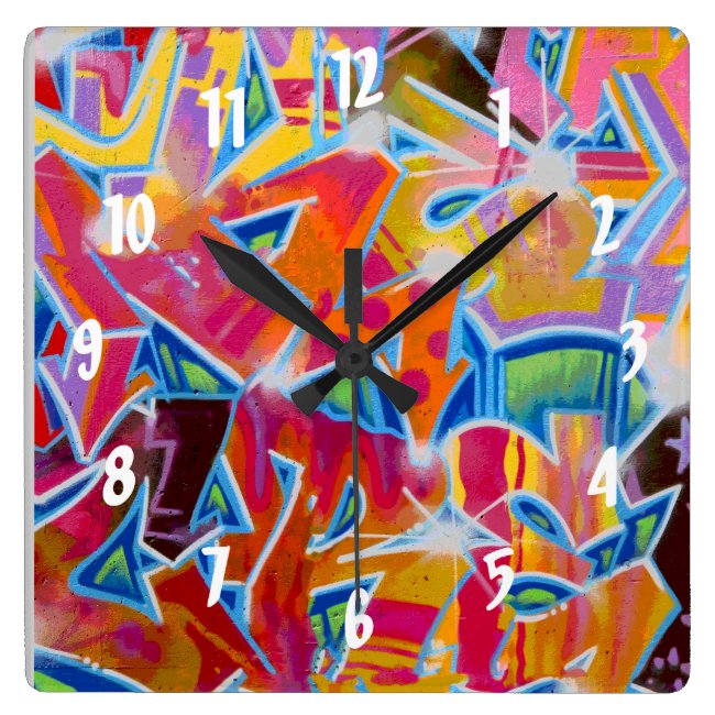 Graffiti Design Wall Clock