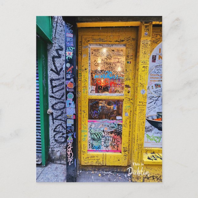 Graffiti Dining Dublin Ireland Postcard (Front)