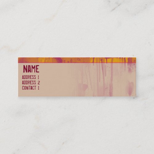 GRAFFITI DRIP 1 BUSINESS CARD TEMPLATES