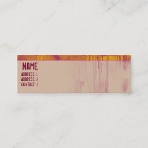 GRAFFITI DRIP 2 MINI BUSINESS CARD