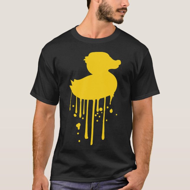 graffiti drip spray stamp silhouette squeaky bosto T-Shirt (Front)