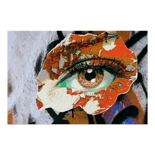 Graffiti Eye Art Poster