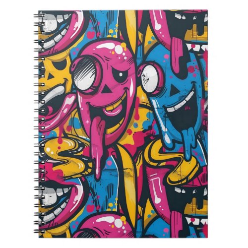Graffiti faces notebook