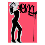 'Graffiti Fashion Design' Postcard