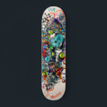 Graffiti Floral Deck for Skateboard<br><div class="desc">Make this Graffiti Floral Deck for Skateboard your own by adding your text. To access advanced editing tools, please go to "Personalize this template" and click on "Details", scroll down and press the "click to customize further" link. Ideal for any Occasion such as birthday or Graduation, for outdoor skateboarders who...</div>