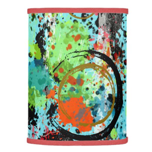 Graffiti Food Fight Abstract Lamp Shade