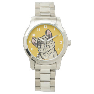 Graffiti French bulldog Watch