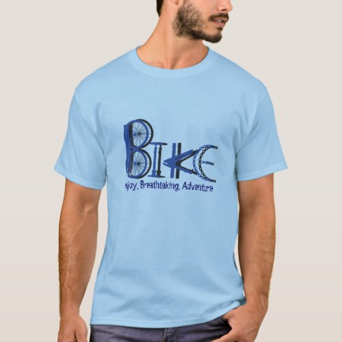 Graffiti from Bike Parts with Motivational Words T_Shirt