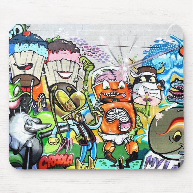 Graffiti Fun Mouse Pad (Front)