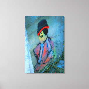 graffiti girl wrapped canvas