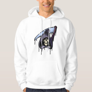 Graffiti Grim Reaper Painting Hoodie