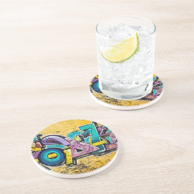 Graffiti, Grundarfjordur, Iceland Coaster (Side)