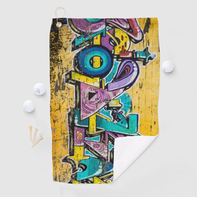 Graffiti, Grundarfjordur, Iceland Golf Towel (InSitu)