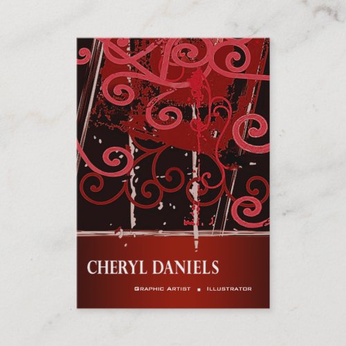 Graffiti Grunge Graphic Artist Illustrator Business Card Template