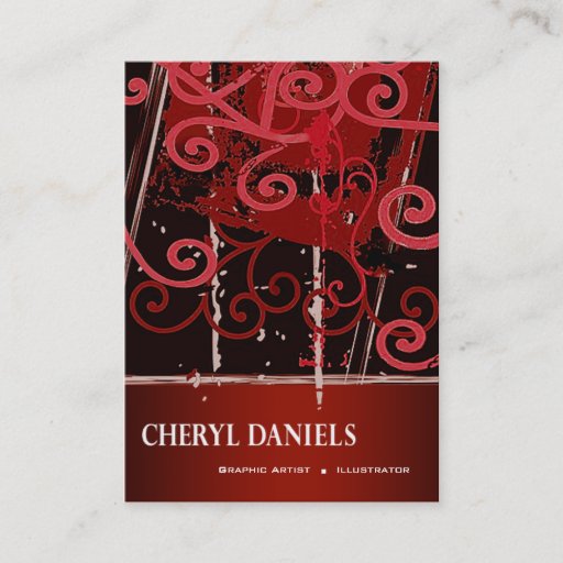 Customizable Graffiti Grunge Graphic Artist Illustrator Business Card Template