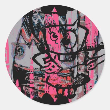 Graffiti Grunge Graphic Sticker by designalicious at Zazzle