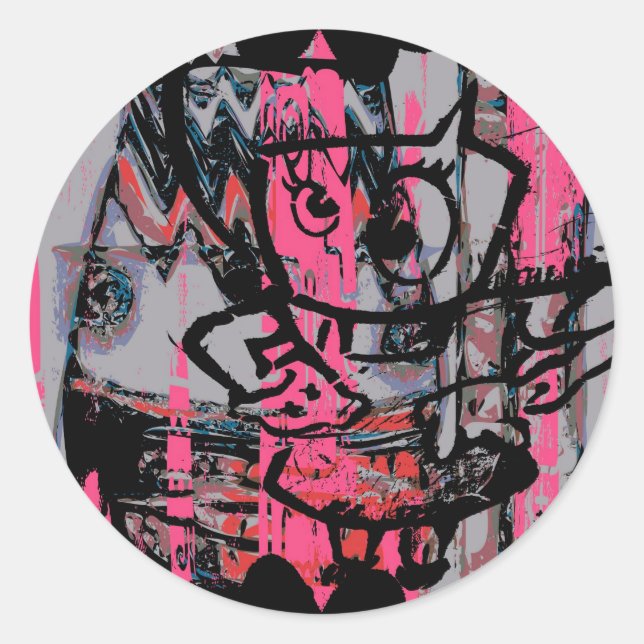 Graffiti grunge graphic sticker (Front)