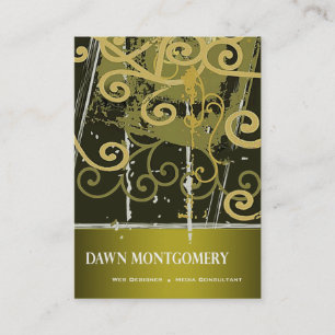 Graffiti Grunge Web Designer Media Consultant Business Card