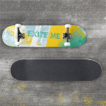Graffiti Grunge Yellow Turquoise Urban Skateboard<br><div class="desc">This bold graffiti-style deck blends bright yellow and turquoise with edgy grunge textures for a fierce, urban vibe. Perfect for skaters who want energy, color, and attitude in every ride. Personalize the text, fonts, and colors to reflect your unique style. Explore the full matching collection for more standout designs. Add...</div>