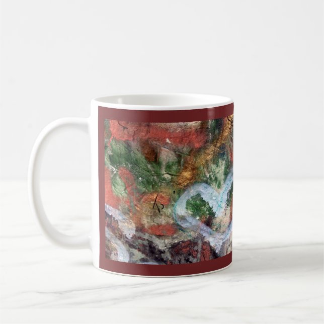 Graffiti Heart Mug with Henri Nouwen Quote (Left)