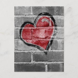 Graffiti Heart Postcard