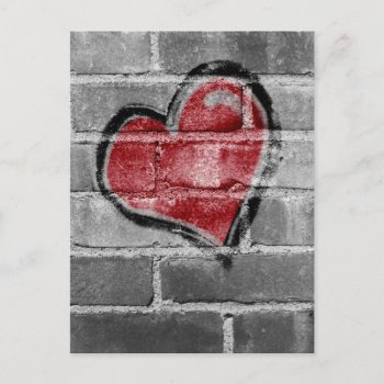 Graffiti Heart Postcard by Meg_Stewart at Zazzle