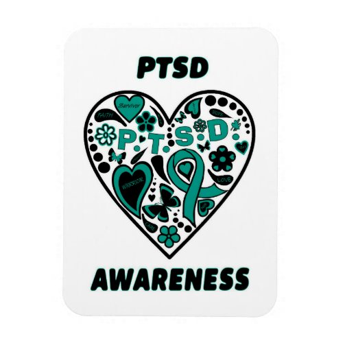 Graffiti HeartPTSD Magnet