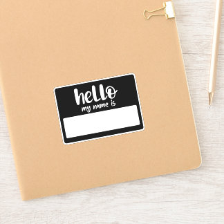 Graffiti Hello My Name Sticker