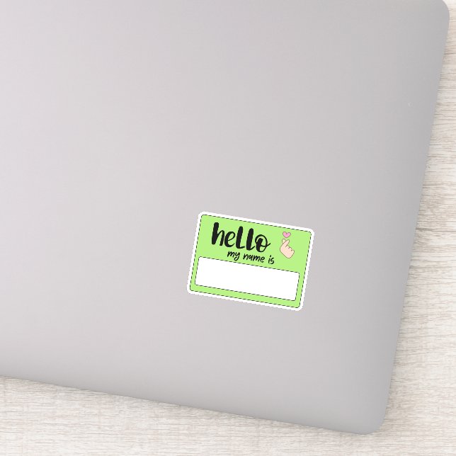 Graffiti Hello My Name Sticker (Detail)