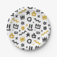 Graffiti Hip Hop Tags Black and Gold Rap Doodles