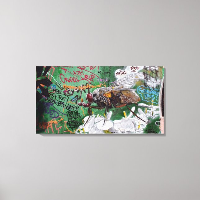 Graffiti insect - Canvas Print (Front)